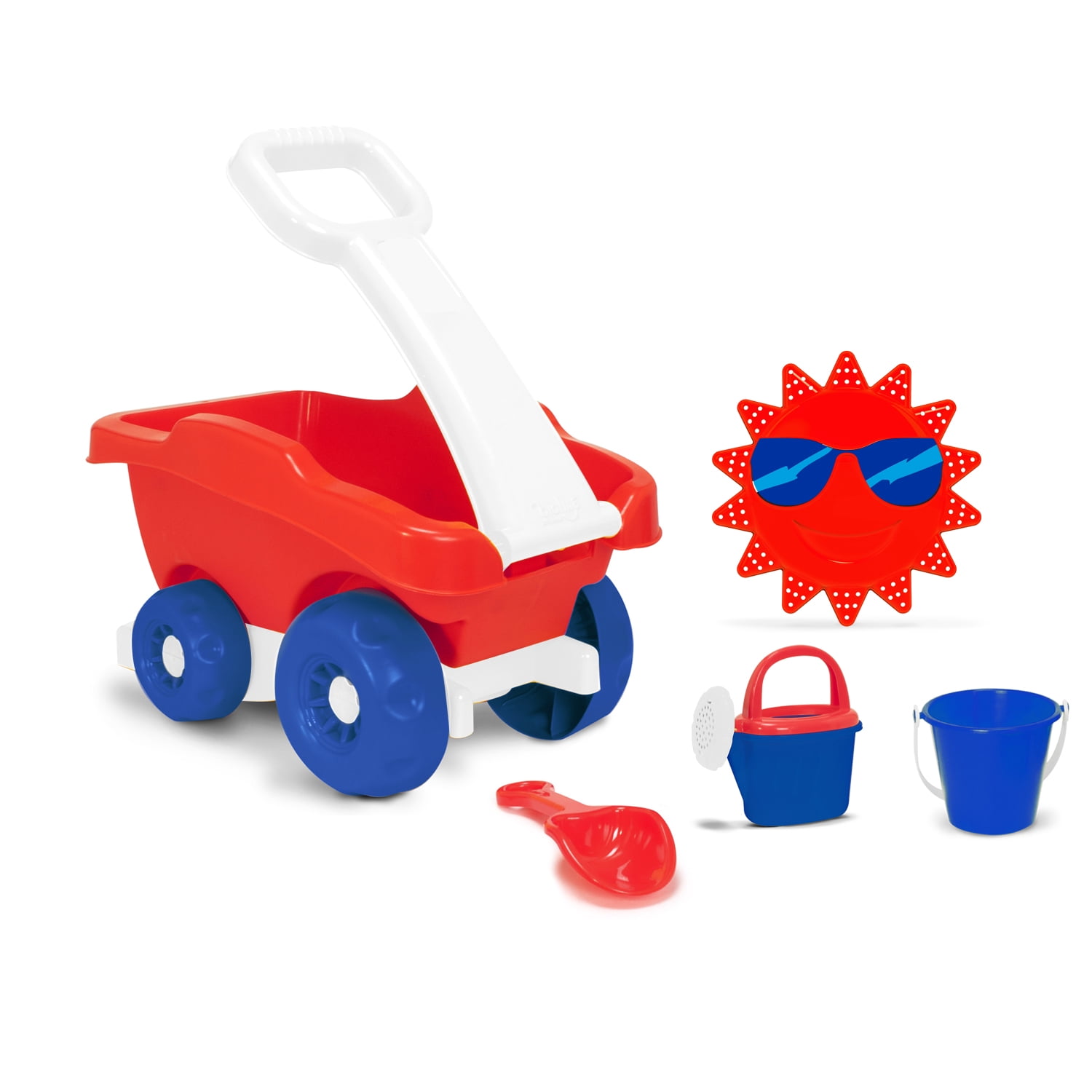 Playday Red White and Blue 5pc Beach Dump Truck - Walmart.com