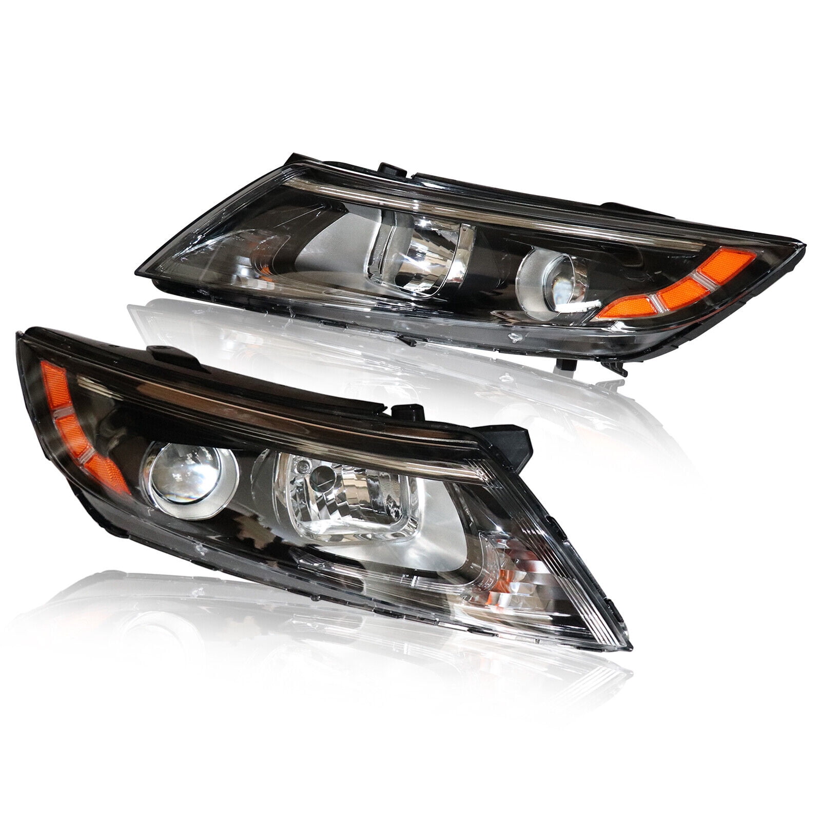 Pair Passengers & Drivers Side Headlight Headlamps Assembly For Kia Optima 2014-2015 Left and Right