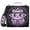 Cute Cat with Skull, variant on 3 Ring Zipper Binder with Shoulder Strap Waterproof Trapper Keeper 1.5 Inch D-Ring 500 Sheets Capacity Cute Demon on Cup