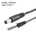 thumbnail image 2 of Uxcell 2 Pack 1.2M/4FT, 4.0mm x 1.7mm 2A Conector de Adaptador de Alimentación de CC Macho Cable Cord 2pcs, 2 of 3