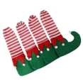 thumbnail image 1 of Cubiertas de pie de silla de Navidad Sunnimix 4 piezas de Fieltro, 1 of 8