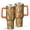 Dark-orange-1, variant on Leopard Print 40oz Tumbler– Stainless Steel Insulated Tumbler with Handle and Straw, Large Capacity Travel Cup for Hot & Cold Drinks