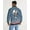 white base color, variant on Camo Blue X Skull Men's Stripe-Sleeve Track Jacket