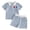 Blue, variant on Povozer 4th Of July Outfits for Kids Red White Blue Boys Clothes 4th Of July Baby Boy Outfit Flag Embroidery Short Sleeve T Shirt Shorts Set Toddler Boy Summer Clothes Size 3-4 Years,Blue