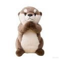 thumbnail image 2 of Cuddly Otter Plush Toy â 25cm Soft Stuffed Animal (Khak), 2 of 5
