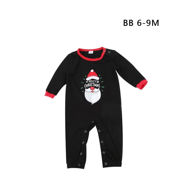 Conjunto de pijamas familiares navideños con cuello redondo, pantalones superiores, ropa de dormir, ropa de dormir BB Advancent HA001257-02