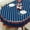 Navy Blue-stars, variant on Fourth of July Oval Tablecloth Memorial Day Patriotic Table Cloth American Flag, Stars Table Cloths for Indoor and Outdoor Kitchen Dining-60 x84