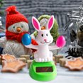 thumbnail image 1 of Conejito Bailando Shaking Head Bunny Dashboard Ornaments Solar Doll Auto Interior Decor (Conejo A), 1 of 8