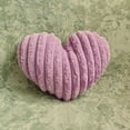 thumbnail image 4 of Ruffled Heart Pillow 16"x13", Heart Shaped Pillows Valentines Pillows, Soft Faux Fur Pillow, Cute Decorative Throw Pillows for Couch Bed, Valentine Anniversary Holiday Decor, 4 of 5