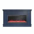thumbnail image 3 of Novogratz Waverly Wide Mantel with Linear Electric Fireplace & Crystal Ember Bed, White Marble, 3 of 7