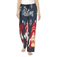 thumbnail image 2 of Kdxio Women's Comfy Stretch Three Cute Christmas GnomesPrint Drawstring Pajama Pants-Large, 2 of 9