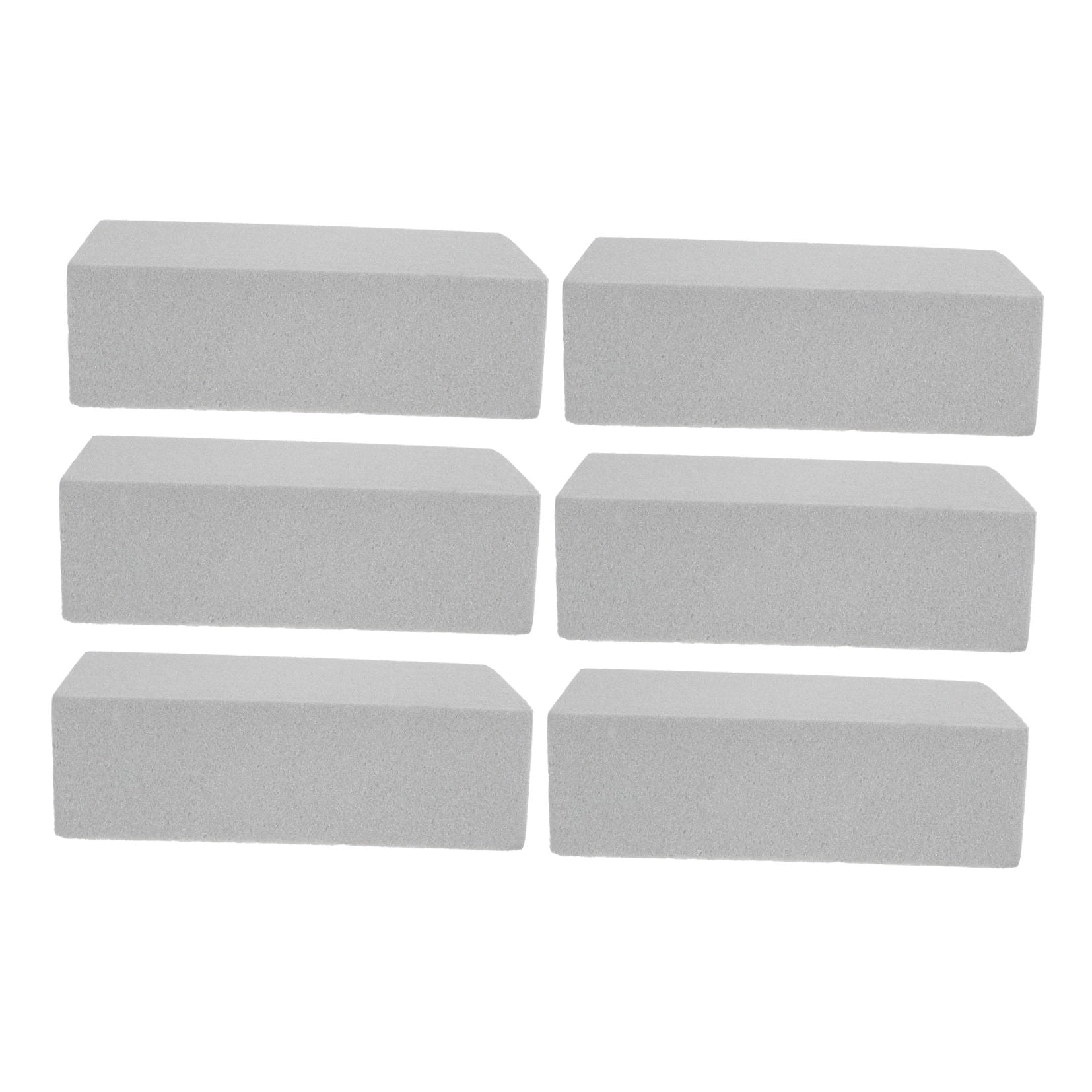 Raindrops 6-Piece Black Floral Foam Blocks for Flower Arranging, 22.5 x 10.5 x 7 in, Perfect for Florists, Flower Shops, and Floral Projects