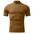 thumbnail image 4 of WTXUE T-Shirts Short Sleeve, Mock Neck Shirts for Men Male Spring Summer Solid T Shirt Blouse Turtleneck T Shirt Cotton Solid Casual Tops for Men, 4 of 5
