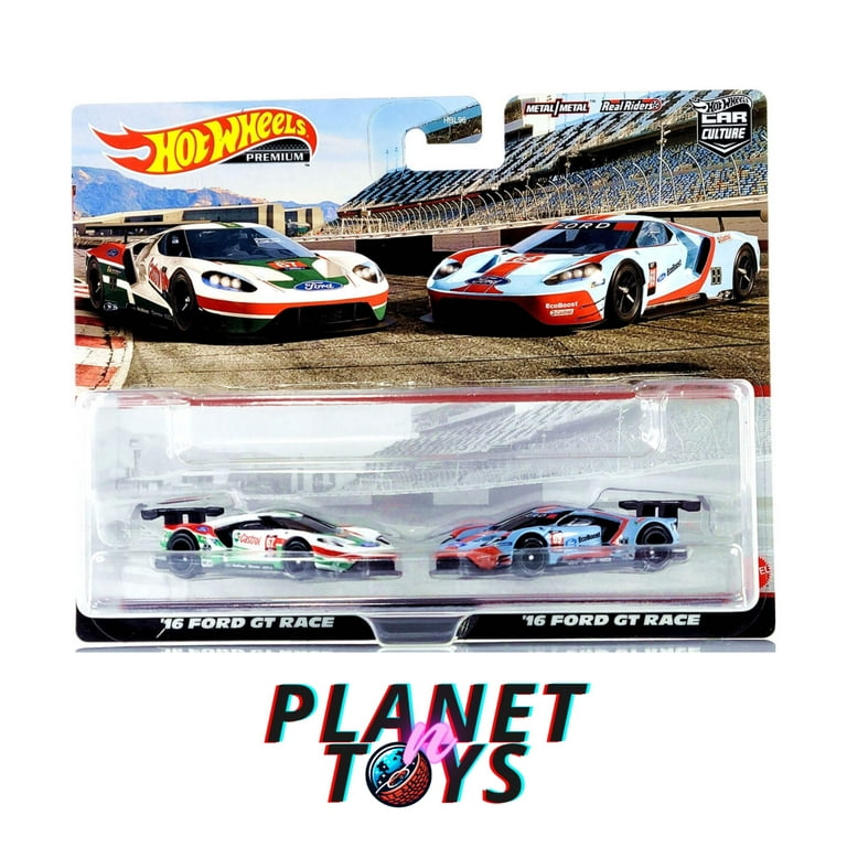 Hotwheels Premium Car Culture: 2016 Ford GT Race #67, White with