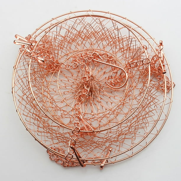 3Tier Kitchen Hanging Fruit Basket Wire Hanging Folding Basket Hook