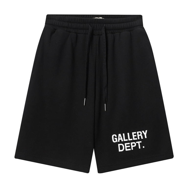 Gallery Dept. Studio English Logo Gym Shorts Black/Red Men's