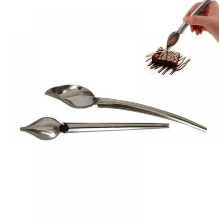 

Pack of 2 Decorating Spoon Multi-use Precision Chef Culinary Drawing Spoons For Decorating Plates