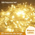 thumbnail image 1 of Serie de luces navideñas DOSYU DY-ICE500L-UL 25 Metros Blanco CÁLIDO 500 LEDs, 1 of 8