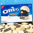 thumbnail image 5 of OREO White Fudge Covered Chocolate Sandwich Cookies, Limited Edition Holiday Cookies, 8.5 oz, 5 of 12
