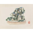 thumbnail image 2 of Anonymous 24x19 Black Ornate Framed Double Matted Museum Art Print Titled: Bonsai Kabenzu, Pl.08 (1868-1912), 2 of 5