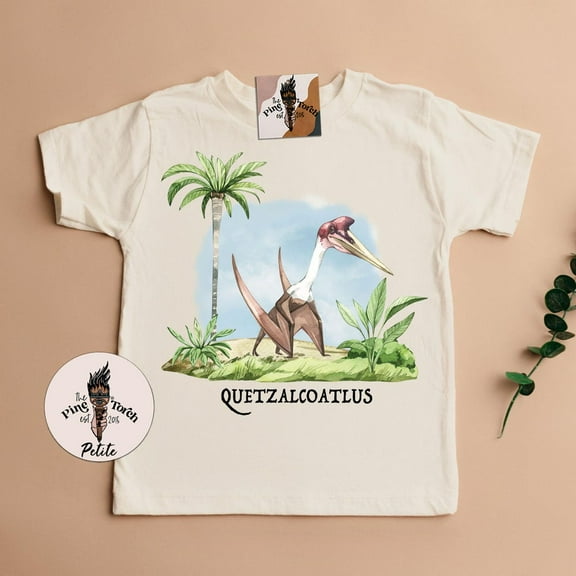 Dinosaur Kids Tee, Quetzalcoatlus Dinosaur Baby Tee, Quetzalcoatlus Baby Shirt, Quetzalcoatlus Tee, Dinosaur Lover Shirt TODDLER SHORT SLEEVE TEE BELLA CANVAS 3001T