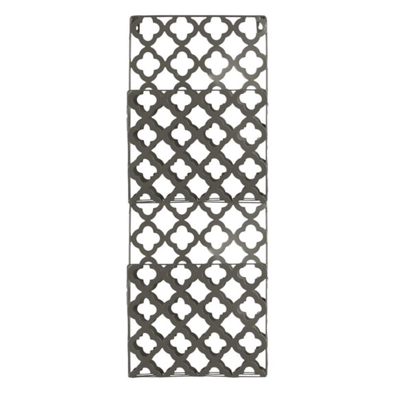 Urban Trends Collection: Metal Organizer, Coated Finish, White