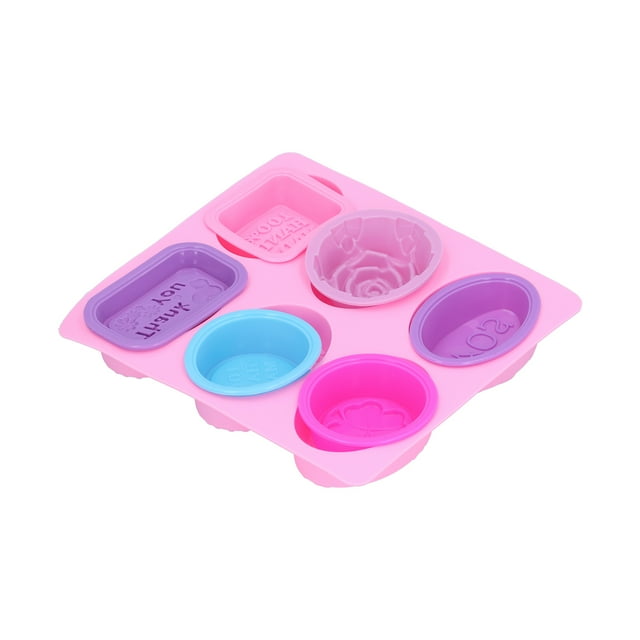 Moule en Silicone, Moule en Silicone 7pcs Moule à Gâteau Alimentaire Moule Multifonctionnel Ultra Réactif