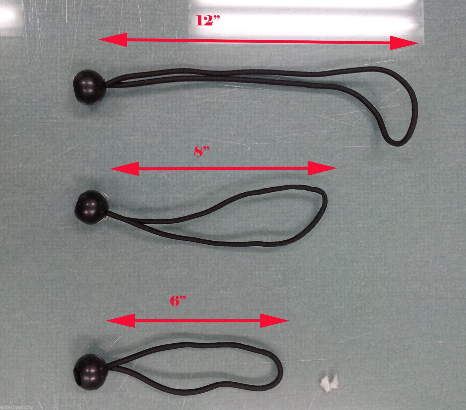 MTP ® 3/16" Bungee Cord with Ball Canopy Tie Down Straps Heavy Duty Tent Kayak Black or White