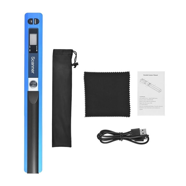 Portable à Main Sans Fil, Taille A4 900DPI JPG/PDF Formate Écran LCD Interface Type-C avec Sac de Protection, Rapide, Balayage Facile