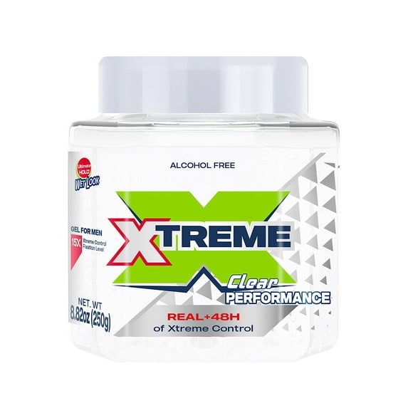 Xtreme Performance Clear Styling Hair Gel with Aloe Vera, 8.82 oz Jar (Pack of 12)