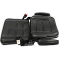 thumbnail image 3 of Universal Forklift Seat, Heavy Duty Vehicle Seat with Adjustable Angle Back, Armrest And Safety Belt, PVC Tractor Seat for Excavator Skid Loader Backhoe Dozer Telehandler (Black), 3 of 7