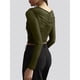 thumbnail image 4 of Blusas de Fiesta para Mujer, Modernas, con Escote en V, Larga, de Transparente y Fruncida. Verde L, 4 of 7