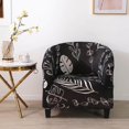 thumbnail image 4 of facefd Housses de Fauteuil en Polyester, Décorations pour Salon, bar Noir, 4 of 8