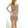 thumbnail image 3 of [Shop Lev] Women's Basic Satin Full Slip (MOCHA, MEDIUM), 3 of 3