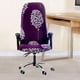 thumbnail image 1 of Funda elástica impresa para silla de ordenador, para silla de oficina, funda protectora Universal para silla de , a prueba de polvo, estir Púrpura Macarena Funda de asiento, 1 of 8