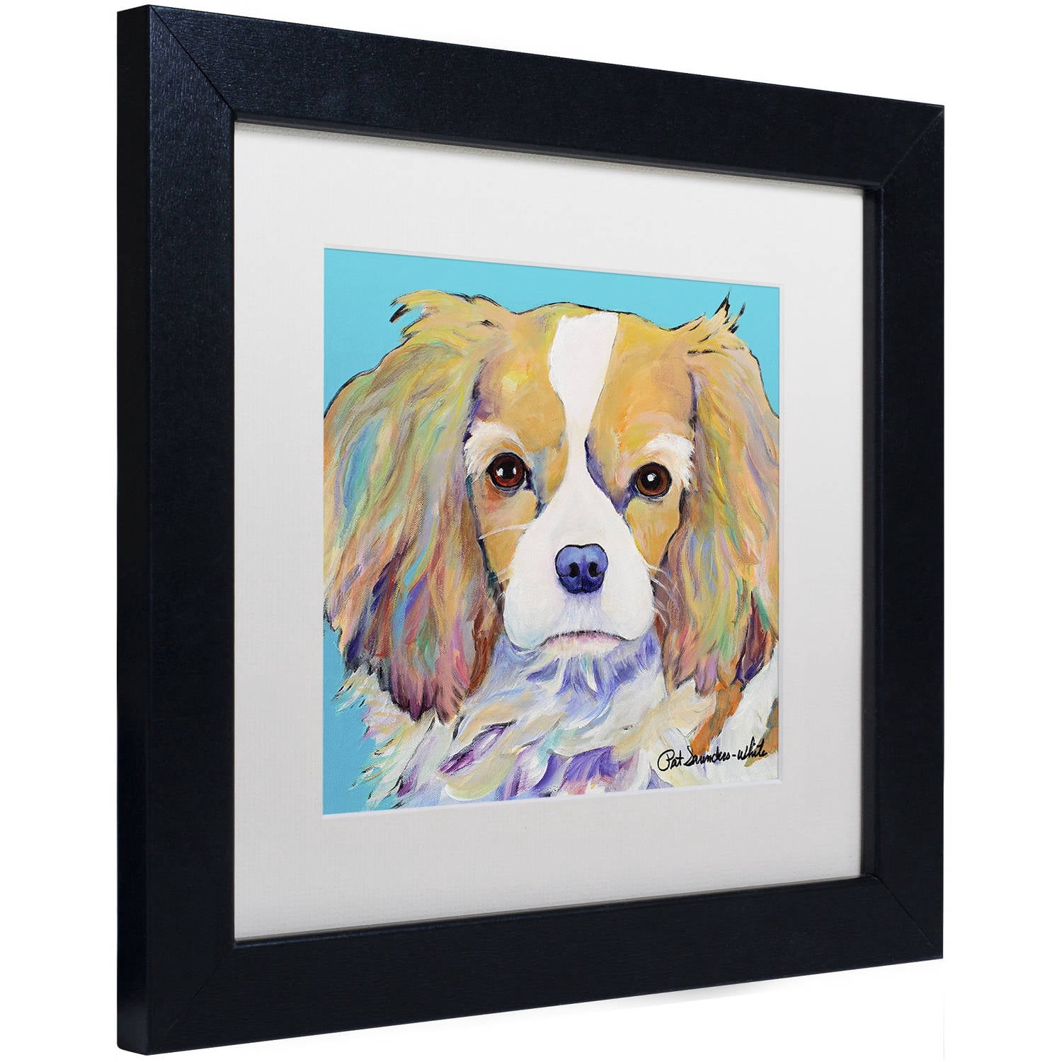 Trademark Fine Art "Dagney" Canvas Art by Pat Saunders-White, White Matte, Black Frame