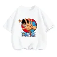 thumbnail image 4 of Camiseta de una pieza de Anime para adolescentes, camisetas de manga corta de verano, ropa para niños, camisetas de Luffy para niñas, camisetas de Sonic, 4 of 5