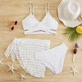 thumbnail image 5 of Ultrave Girls Bikini Swimsuit Spaghetti Strap Criss Cross Tank Top with Cover Up for 13-17Y, 5 of 8