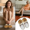thumbnail image 6 of Chririnla Tribal Highland Cattle Sunflower Bedroom Slippers Cozy Comfy Plush Fuzzy Warm Rubber Sole Easy Slip On Memory Foam Fur Lined Home Slippers, 6 of 7