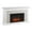 Fresh White, variant on SEI Furniture Canyon Heights Electric Fireplace in Maple