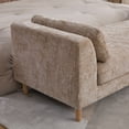 thumbnail image 6 of Sofa Beds 83.1"Wide Modern Upholstered End of Bed Bench with Armrests, Chenille Chaise Lounge Couch with 2 Bolster Pillows, Daybed with Rubberwood Legs For Living Room,Bedroom,Apartment,Guestroom, Wh, 6 of 12