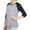 LT Hgray/Charcoal, variant on TheLovely Women's Round Neck Raglan 3/4 Sleeve Baseball Tee Shirts Jersey Top