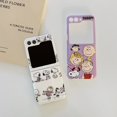 thumbnail image 2 of Bonita funda de teléfono con diseño de Peanuts, Snoopy, Charlie Brown y Anime para Samsung Galaxy Z Flip 3 4 5 5G, carcasa rígida de PC trasera, 2 of 4