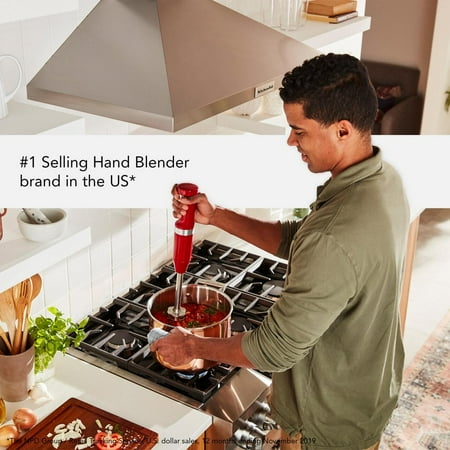 KitchenAid - Cordless Variable Speed Hand Blender - Empire Red
