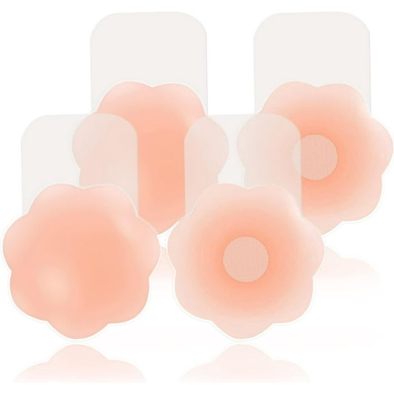 Sticky Bra for Breast Lift - Invisible Silicone Adhesive Pasties, Nipple Covers, Petals, Stick-on