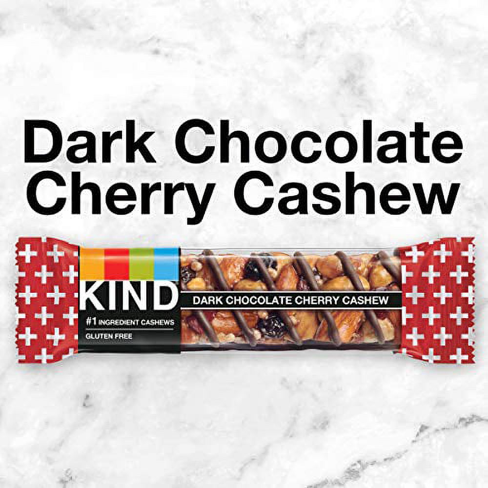 KIND Bars, Dark Chocolate Cherry Cashew + Antioxidants, Gluten Free, 1.4 Ounce (12 Count)