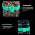 thumbnail image 6 of 2 pcs Automatic Feeding Bird Feeder for Cage, Parakeet Water Dispenser Parrot Feeder Parakeet Waterer Cockatiel Cage Accessories, for Budgies Finch Canaries Lovebirds, 6 of 7