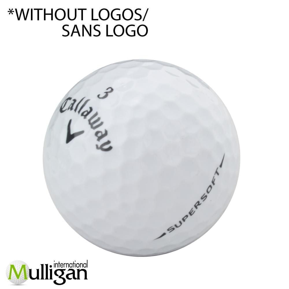 Mulligan - 48 balles de golf récupérées Callaway Supersoft 5A Pristine, Blanc