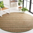 thumbnail image 2 of SAFAVIEH Natural Fiber Kostadin Striped Area Rug, Green/Natural, 7' x 7' Round, 2 of 8