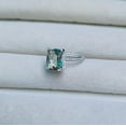 thumbnail image 2 of Natural Green Amethyst Ring, Cushion Cut Green Amethyst Ring, 925 Sterling Silver Ring, Amethyst Silver Ring, Hand Made Ring, Ring for gift, 2 of 3